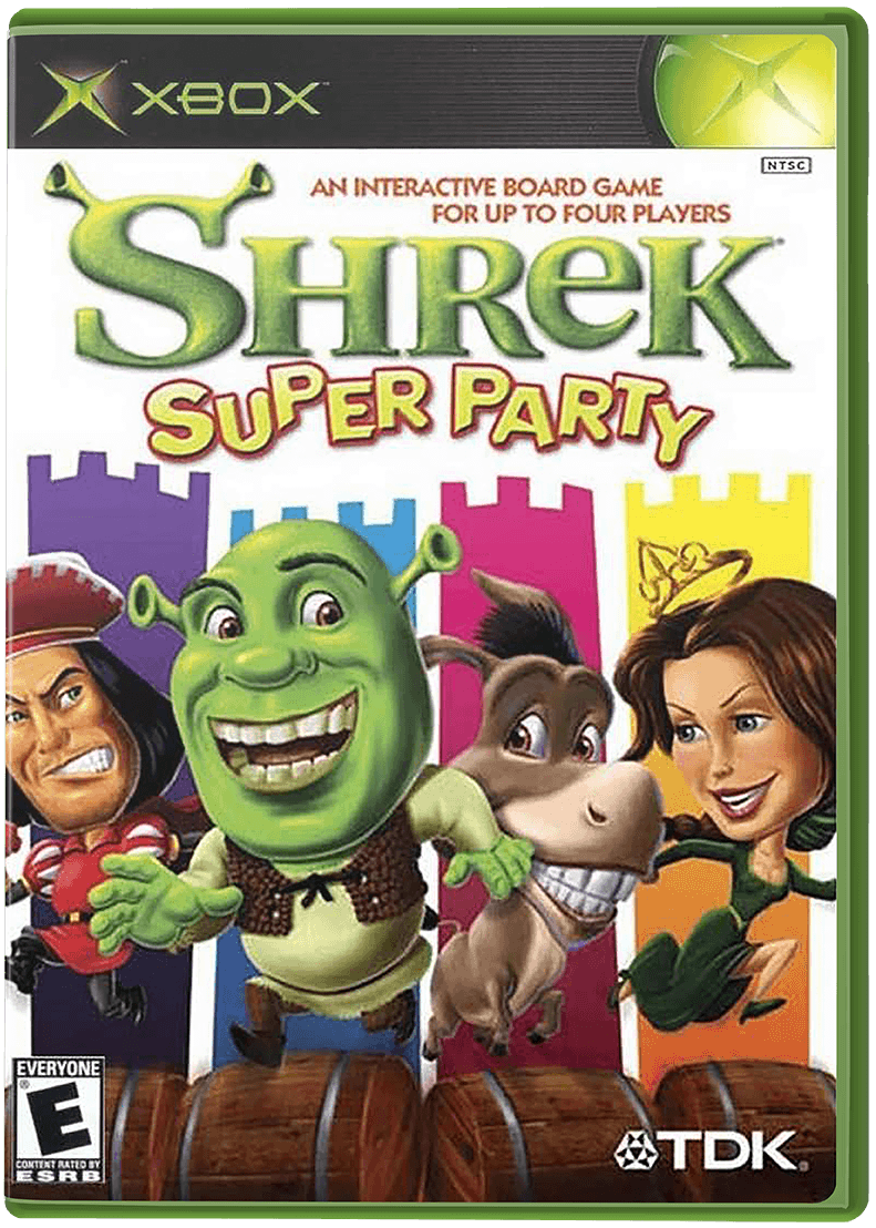 Shrek Super Party box art for Xbox